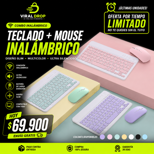 COMBO TECLADO INALAMBRICO